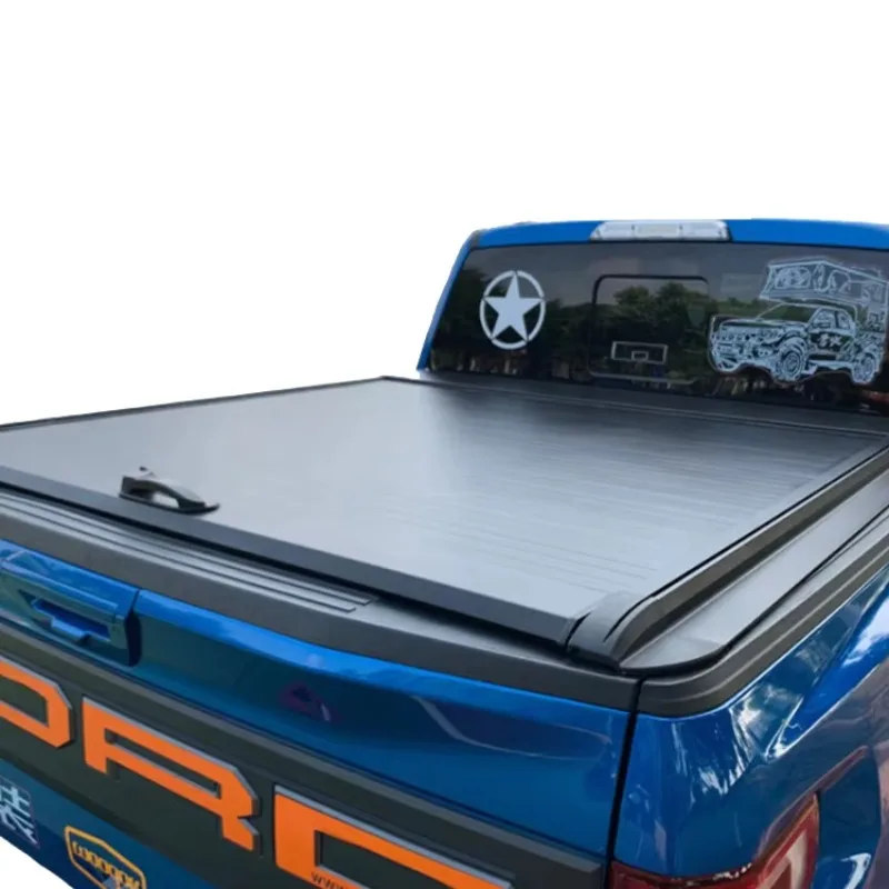 

Factory Price Pickup Truck Bed Cover Roller Lid Manual Hard Retractable Tonneau Cover for F150 Raptor
