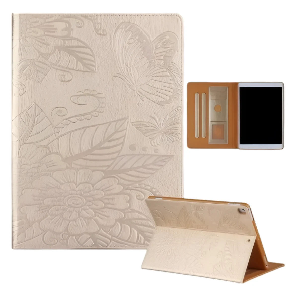 Mobiele hoes voor iPad Air 4/Pro 11 10.9 Magnetische lederen gouden tablethoes, Apple iPad accessoires Smart Cover iPad hoes Flip Cover Schermbescherming Tablethoes iPad leren hoes