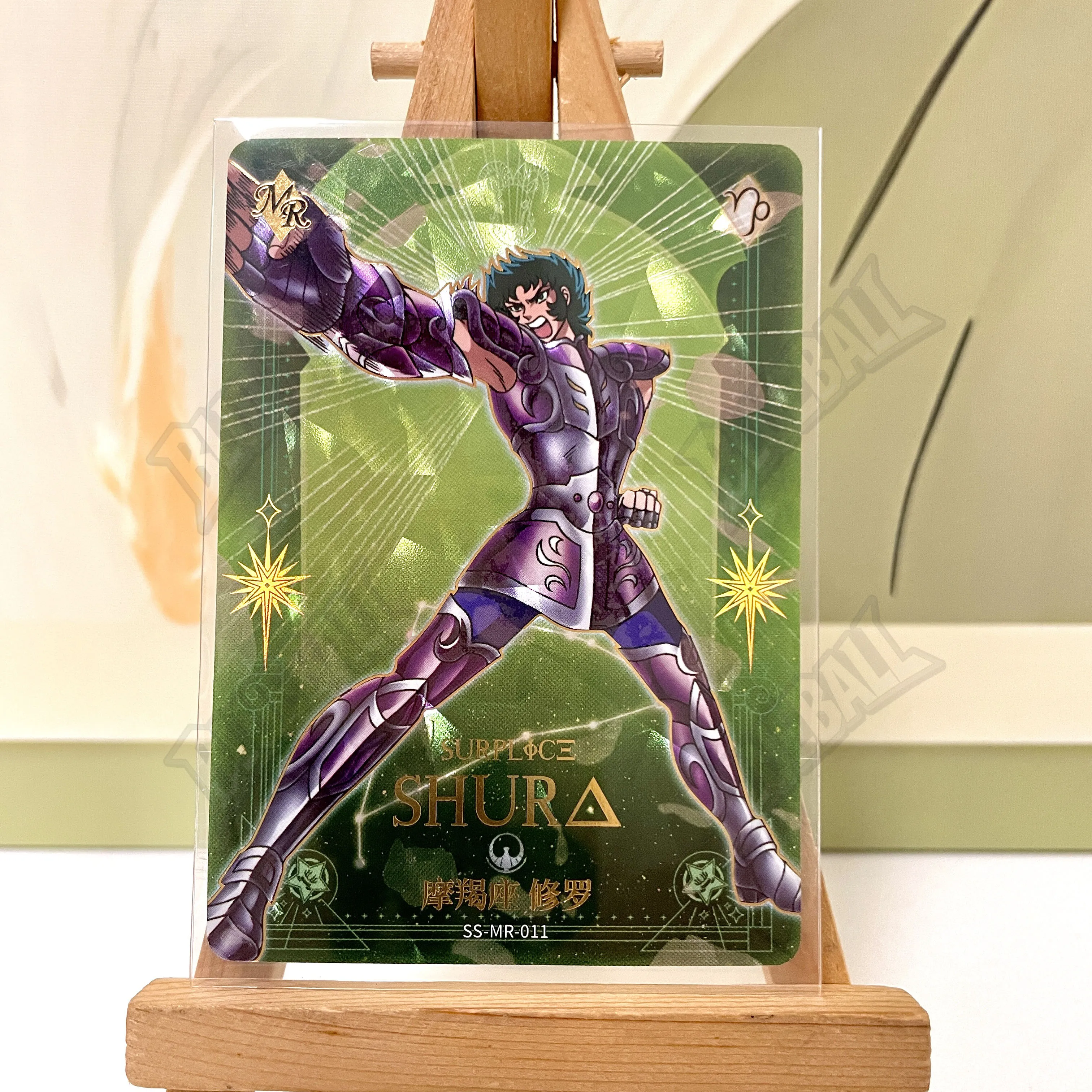 Genuine Kayou Saint Seiya MR10-13 Aquarius Aries Saga Rare Limited Collectible Cards Anime Merchandise Tabletop Toys Kids Gifts