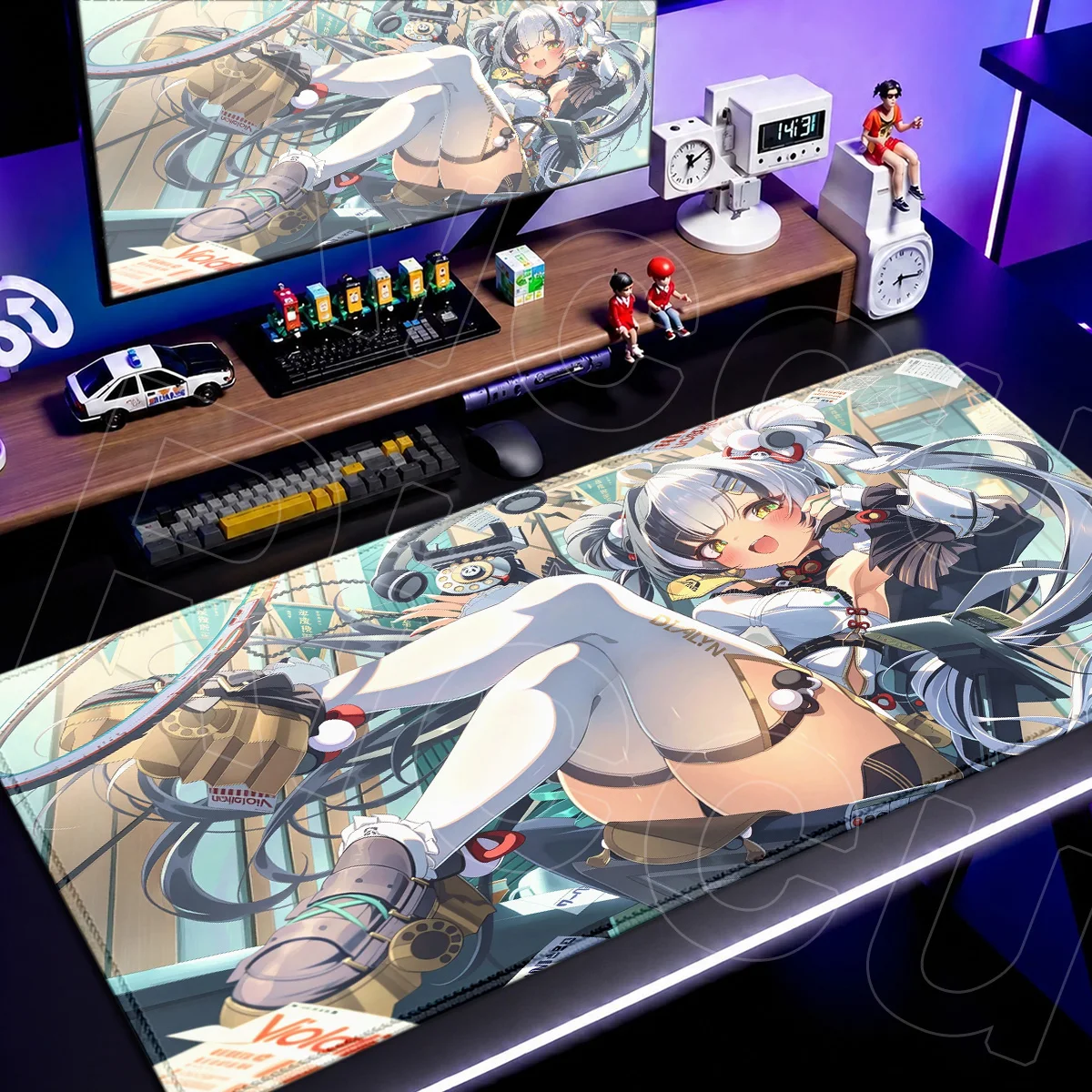 Large Computer Extended Table Mouse Mat Zenless Zone Zero Kawaii Girl Dialyn Anime Gamer Speed Mouse Pads ‌PC Gaming Accessories