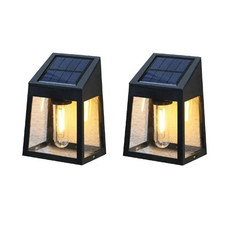 

2PCS Solar Outdoor Light Garden Sunlight Wall Lamp Home Villa Balcony Wall Light Terrace Decorative Atmosphere Lights Durable