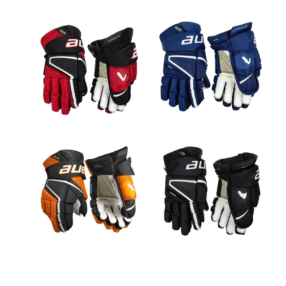 Hockey handschuhe Hyper lite 2 schwarz rot weiß marineblau Farbe Handschuh 2x 3x Dampf ball Hockey Sporta us rüstung