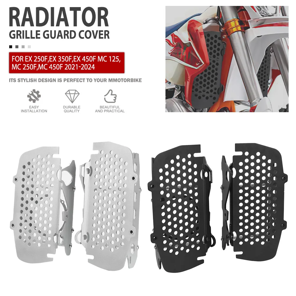 

Radiator Guard FOR GASAGS EX 250F,EX 350F,EX 450F MC 125, MC 250F,MC 450F 2021-2024 Motorcycle Radiator Grille Cover Protector