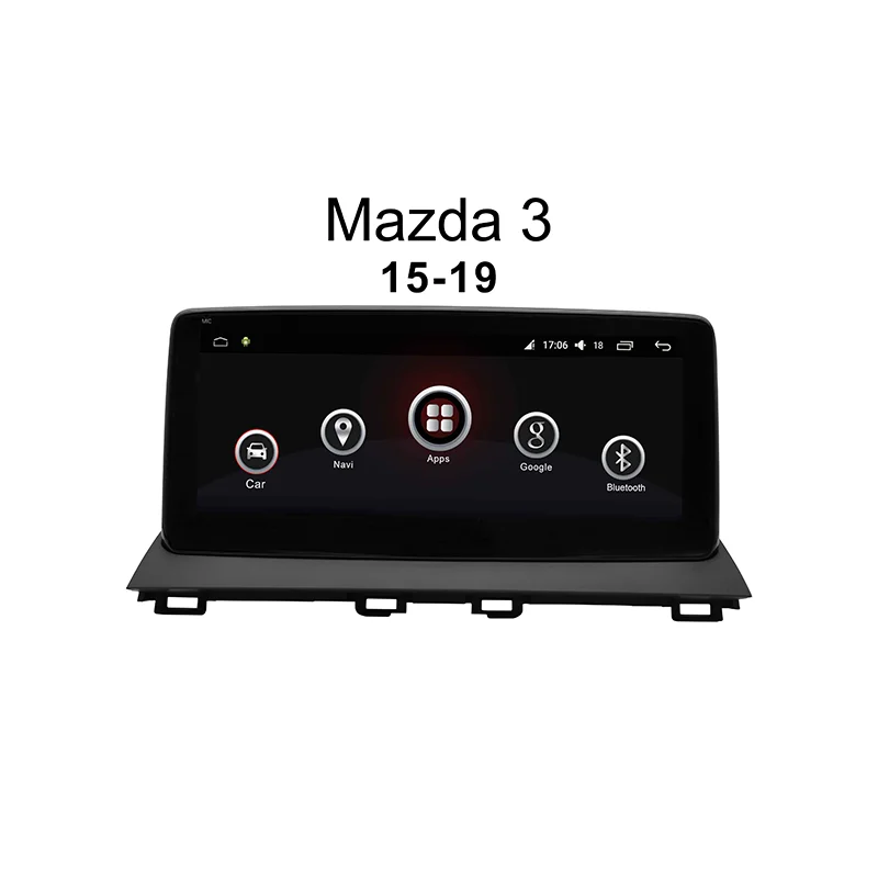 Car Multimedia Player Android 12 GPS Navigation For Mazda 3 2014-2019 With CarPlay WiFi 4G LTE HD LCD Touch Sceen