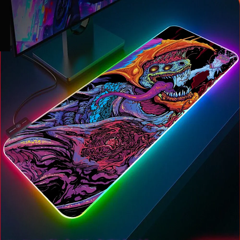 Hyper Beast Gaming Mousepad Desk Pad Gamer Computer Pc Gaming Office Accessories Keyboard Mouse XXL CS GO Desk Mat Mouse Mat