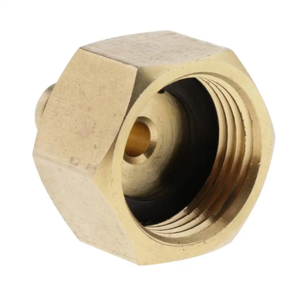 Quick Connect Air Conditioner Adapter Valve Brass Fitting Leak Free for Refrigerant Tank HVAC