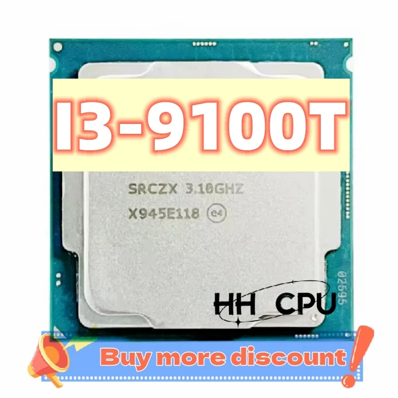 Core I3 9100T I3-9100T 3.6GHz Quad-cores Four-threaded 6M 65W LGA 1151 CPU Processor