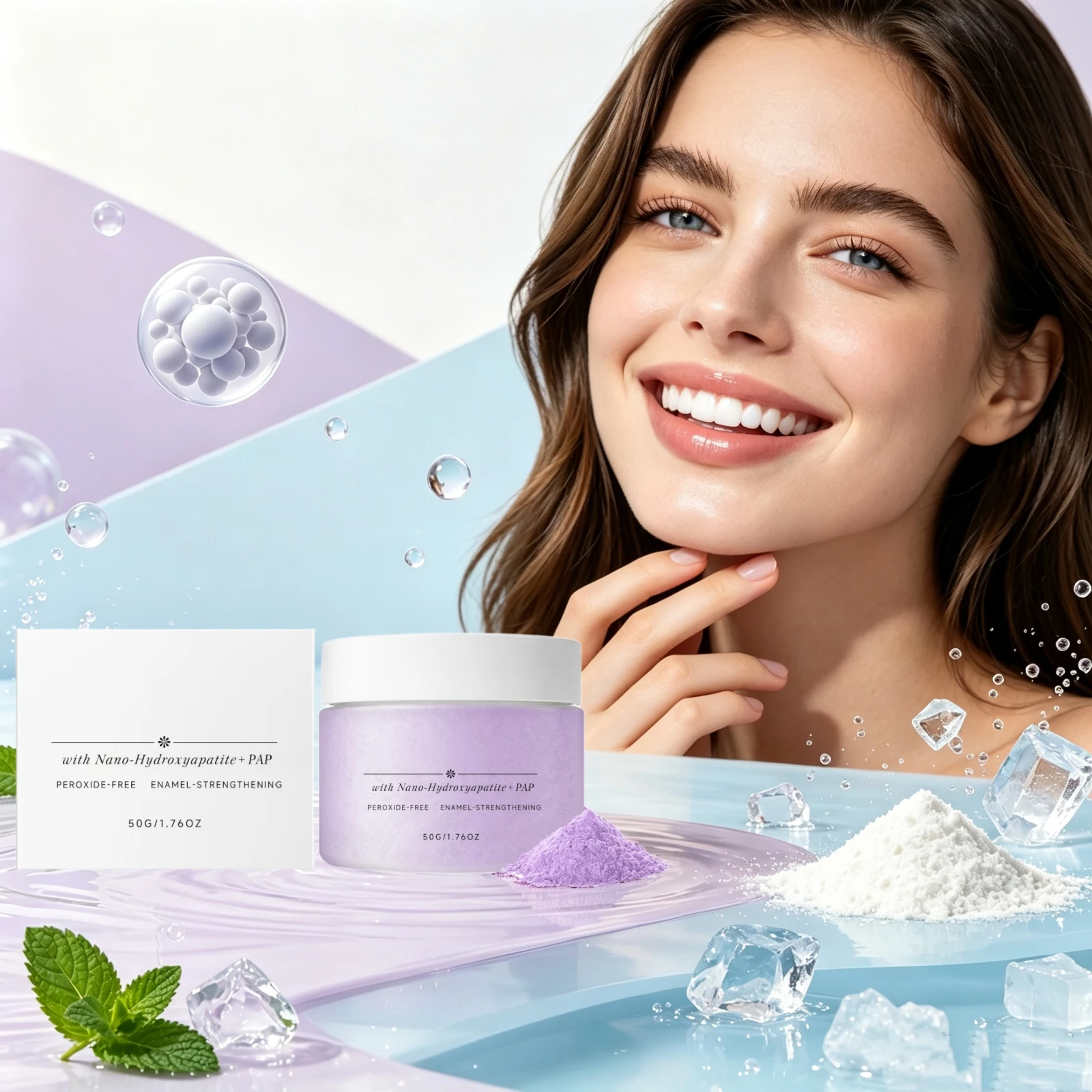 Teeth Whitening And Stain Removal - Mint Fresh Tandenbleekpoeder Verwijdert Dagelijkse Vlekken