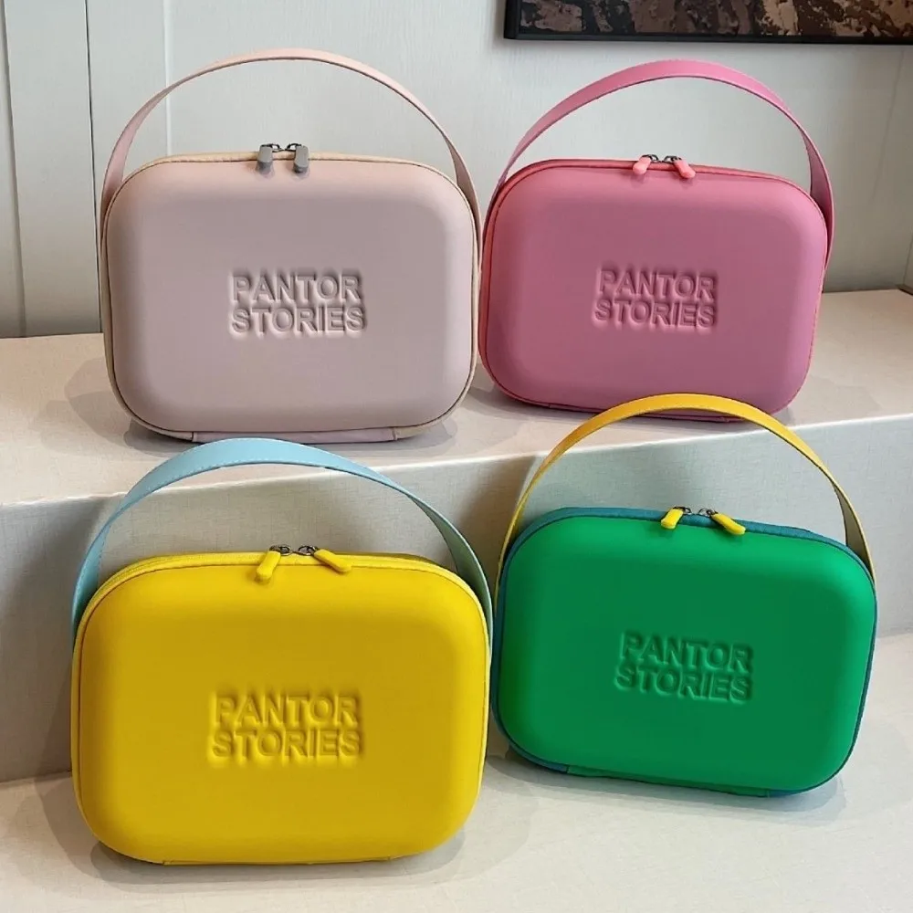 

Косметичка Macaron цвета допамина, силиконовая большая вместительная косметичка для мобильного телефона, серия для девочек, маленькая свежая