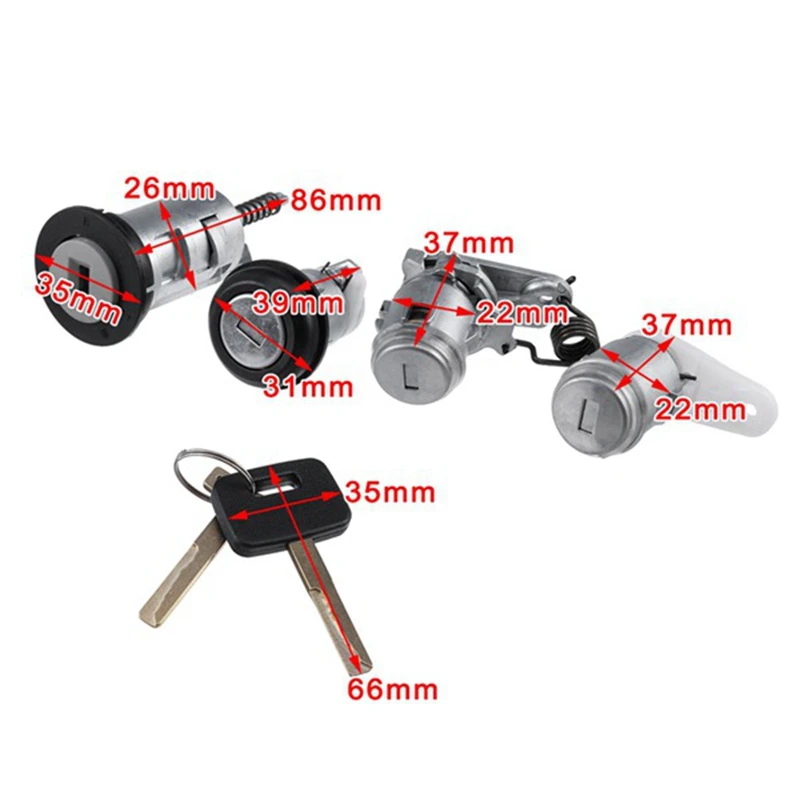 Car Ignition Barrel Locks With 2 Keys Set For Holden Commodore Sedan Wagon Ute VN VP VR With Central Locking