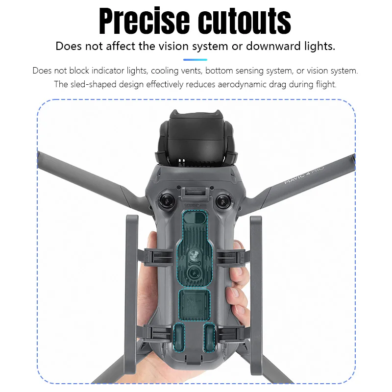 STARTRC Składane Podwozie do DJI Mavic 4 Pro Akcesoria do Drona Nóżki Podwyższające Obiektyw Ochraniacz Antykolizyjny Typu Sled — zdjęcie produktu 4