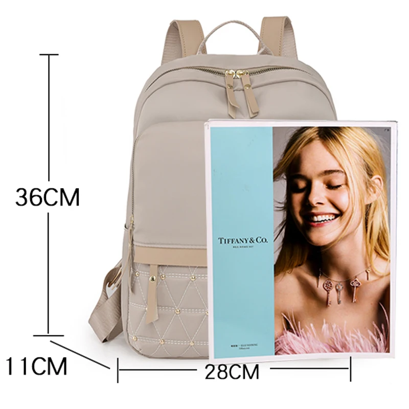 High Quality Large Capacity Backpack Fashion Anti-theft Travel Back Pack 2024 Rivet School Bag Casual Lides Shoulder Bags Sac