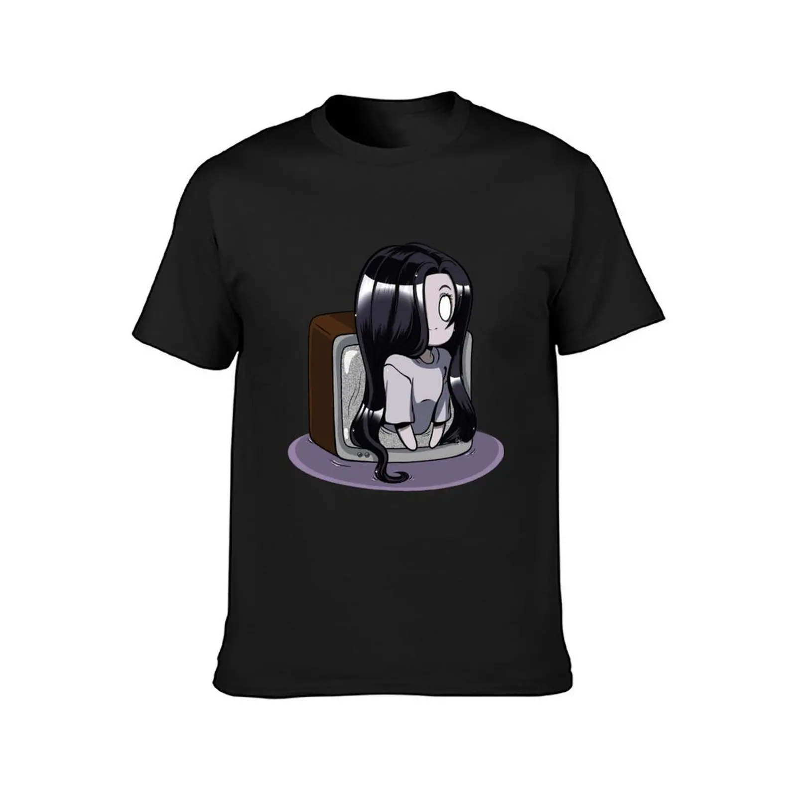 Sadako Chibi Ringu T-Shirt plain aesthetic clothes Men's t shirts