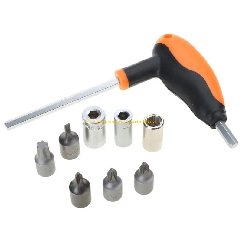 

R53D Skateboard Tool Rollers Skate Scooter T-Wrench with 6/8/10/45mm Bit