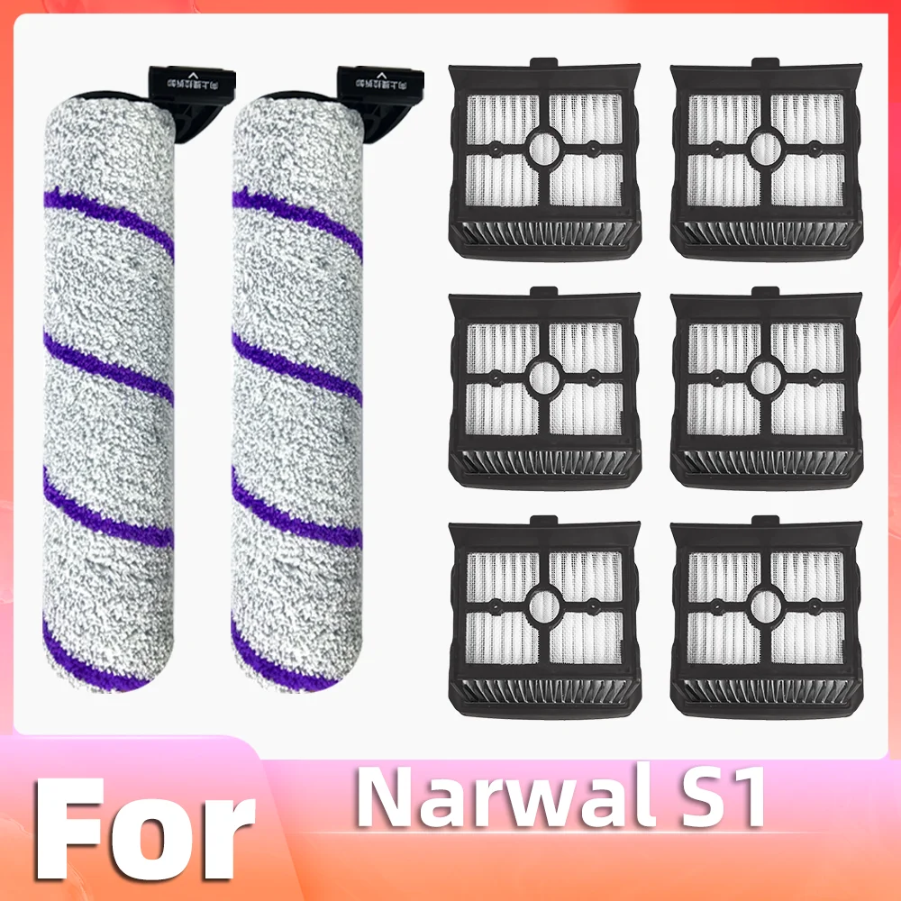 For Narwal S1 / YJSC001 Floor Scrubber Vacuum Replacement Parts Roller Brush Filters Spare Parts Accessories