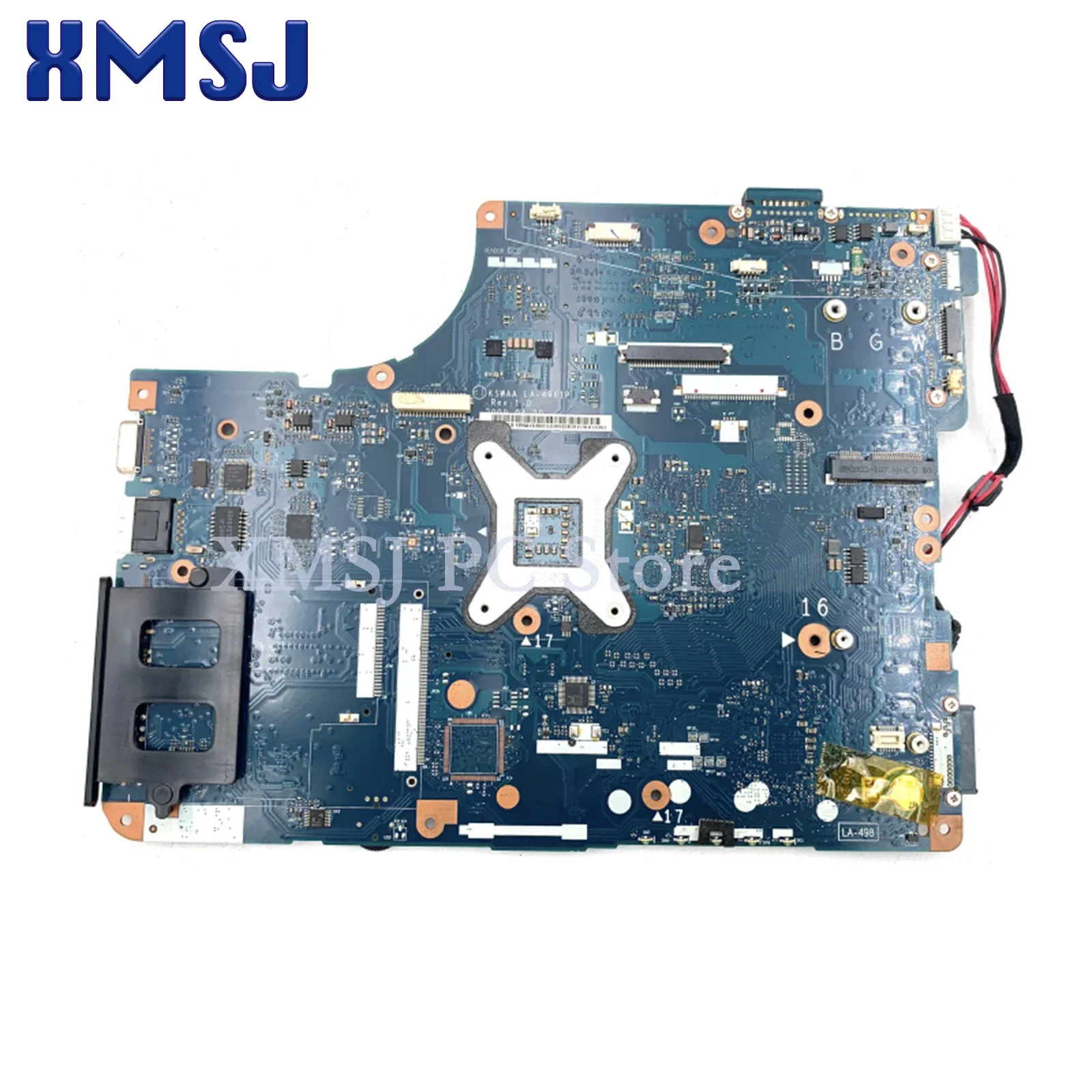 Imagem -02 - Xmsj-placa-mãe Portátil para Toshiba Satellite Placa Principal para o Satélite L500 L505 K000083120 K000083110 Ddr2 Cpu Livre