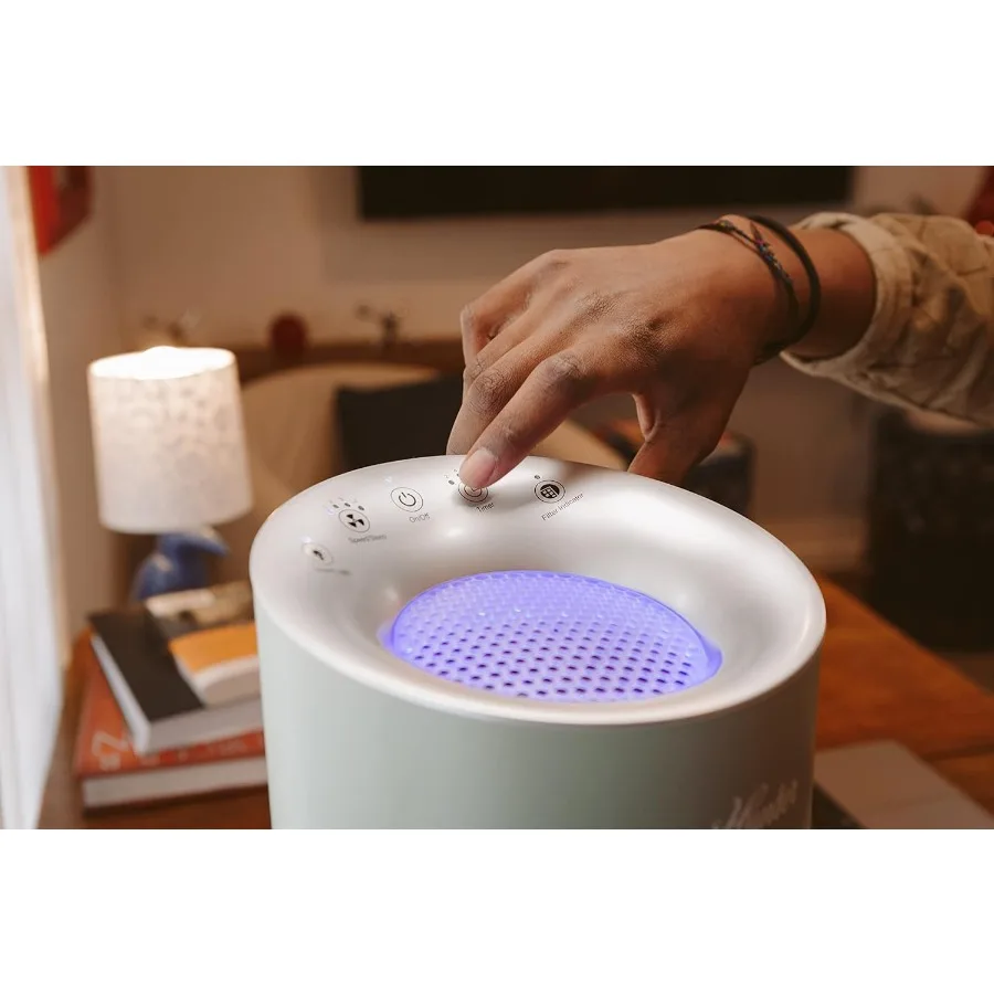 أجهزة تنقية الهواء المستديرة HP400 للمنزل برج تنقية الهواء HEPA الحقيقي للحيوانات الأليفة والرائحة والحساسية والغبار والمركبات العضوية المتطايرة. أجهزة تنقية الهواء HEPA f #2