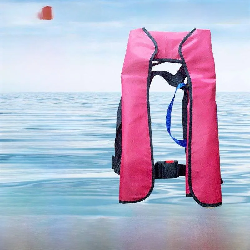 

Thickened Automatic Inflatable Necktie Style Life Jacket Adult Work Boat Safety Vest Inflatable Life Vest for Outdoor Camping...
