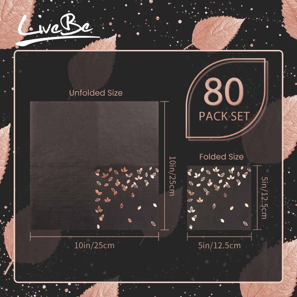 80 Stück Goldene Servietten - 3-lagige Cocktailservietten Gefaltet 5 x 5 Zoll Barservietten Einweg-Partyservietten Papierservietten für Abendessen – Detail 6