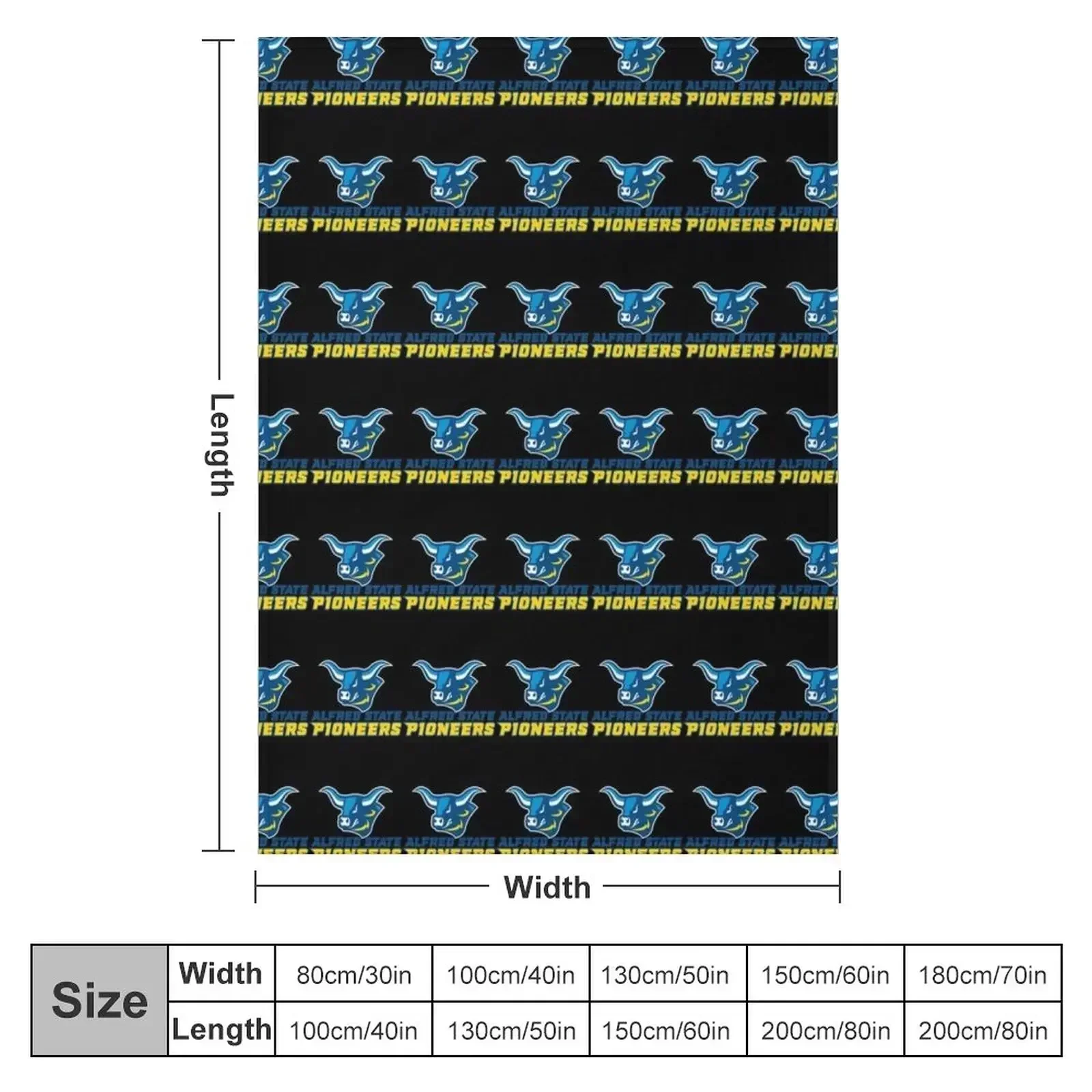 alfred state pioneers-merch Throw Blanket valentine gift ideas christmas gifts for babies Sofa Single Sofa Throw Blankets