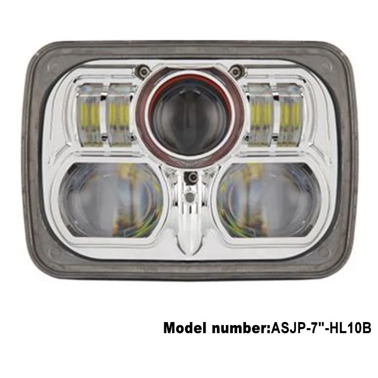 High Quality Power Headlight 6x8'' 7x9 inch Rectangle 4WD LED Work Light 88W Cars Front Driving DRL for Jeep jk cj