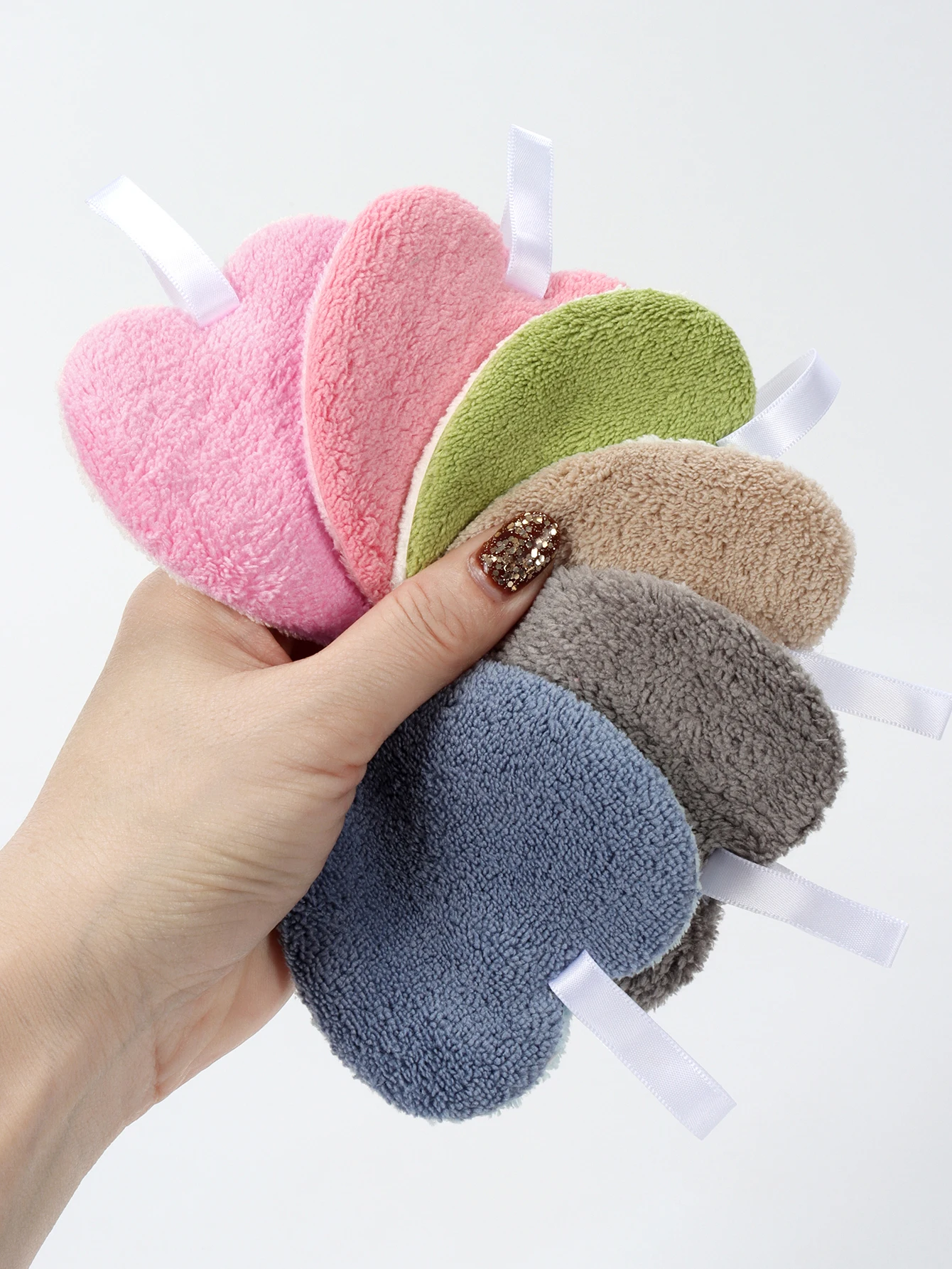 6 قطع من وسادات تنظيف الوجه وإزالة المكياج، وسادات إزالة المكياج قابلة لإعادة الاستخدام على الوجهين وقابلة للغسل، مناسبة لجميع أنواع البشرة #4