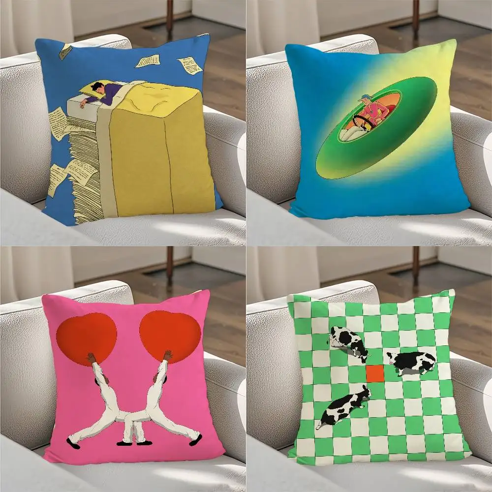 

Daydream C-Choi H-HaeryungS Pillow Case Luxury Double-sided For Car Pillows 45x45 Cushions Cover Home And Decoration Sofa Pillow
