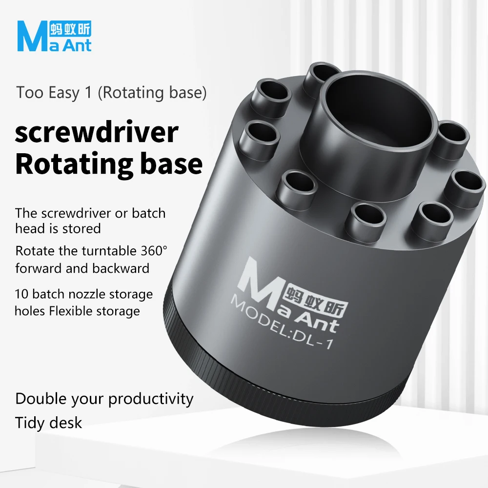 MaAnt Screwdriver Rotating Base/Mobile Screwdriver tools storage Base