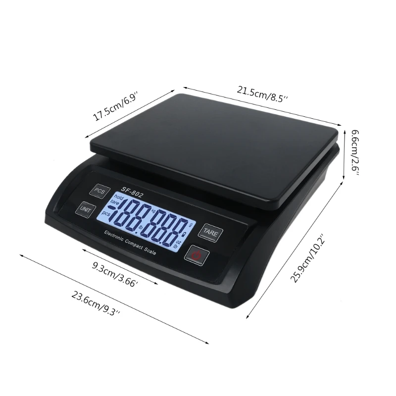 Skala Ongkos Kirim Skala Pengiriman Digital 66lb / 0.1oz Skala Berat Pos 30kg / 1g Dropship