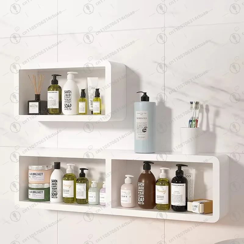 

Белая плавающая полка - настенная полка для декора спальни для домашней организации стен