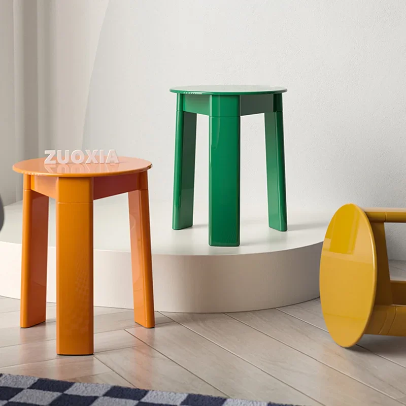 Creative Medieval Small Round Stool Designer Stool Nordic Ins Home Living Room Modern Minimalist Dressing Stool