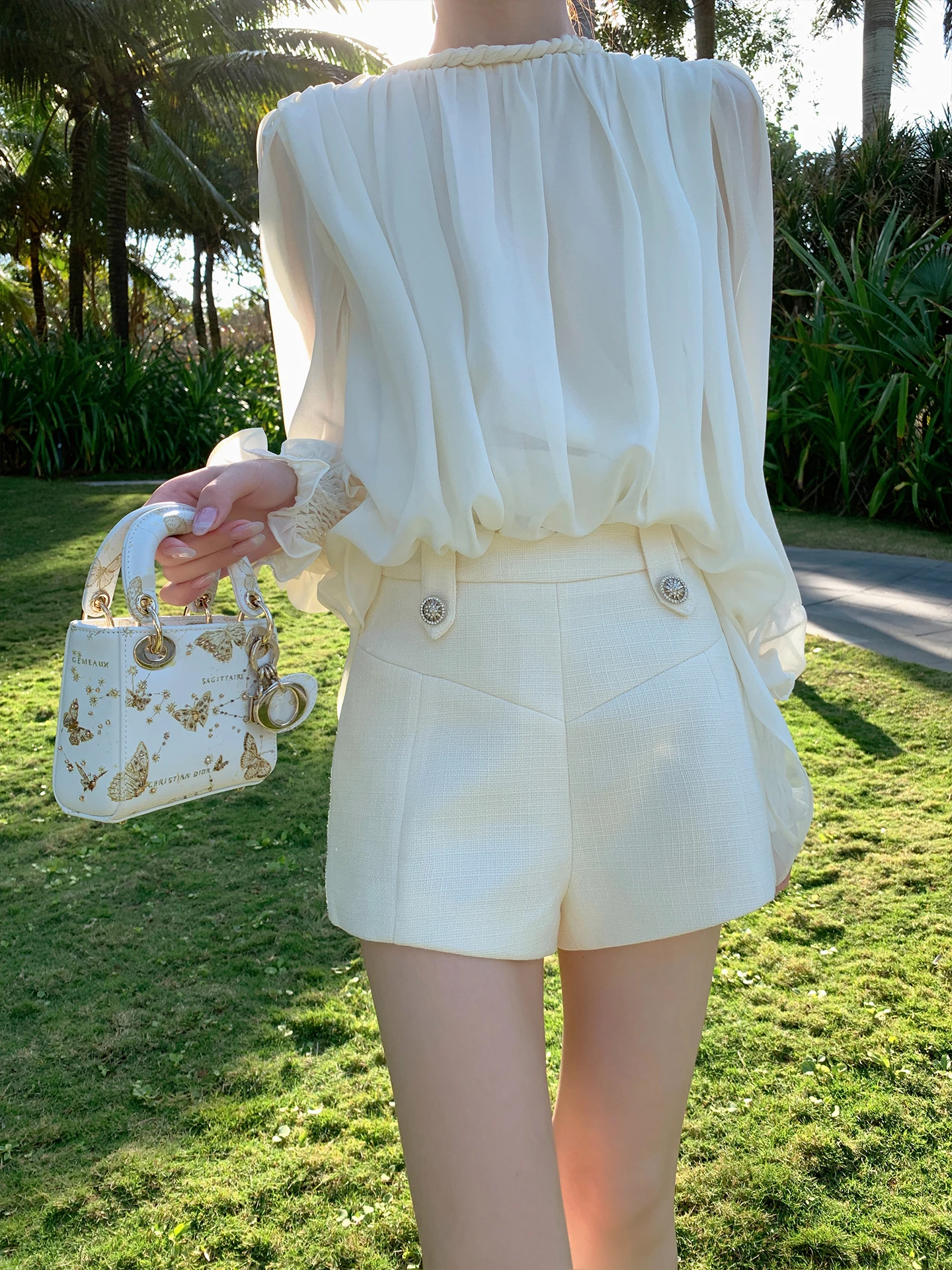 ByYou Abito a vita alta Pantaloni ort Base da donna A-Line Pantaloni caldi Pantaloni casual a gamba larga sottili Estate Nuovo Sle Coreano Sle