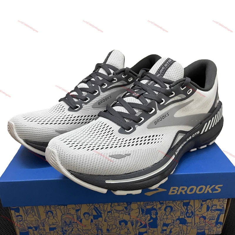 BROOKS Adrenaline GTS 23 Running Shoes for Men Casual Sports Shoes Breathable Cushioned Outdoor Marathon Training Sneakers