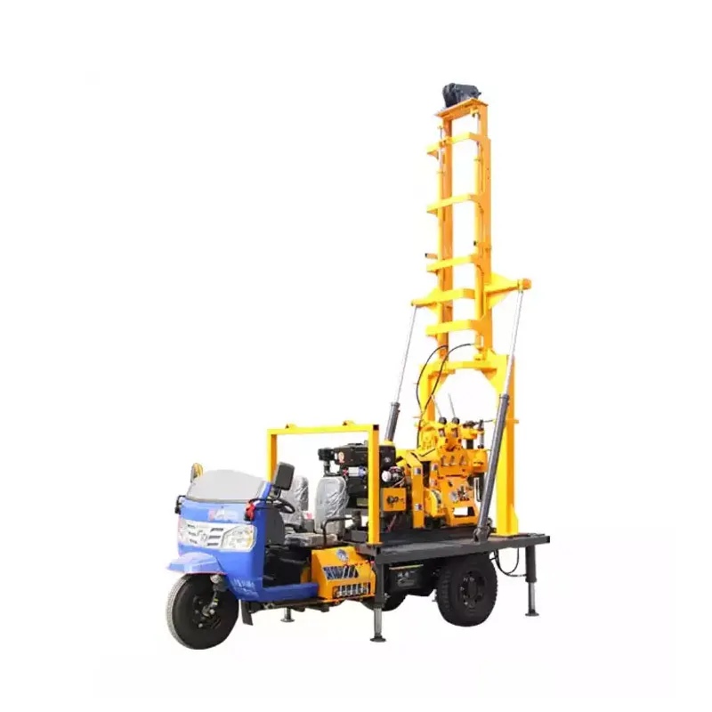 200M Full Hydraulic Deep Tricycle Type Car Drilling Rig Water Well / Core Drilling Rig Truck / Rotary Truck Mounted Drilling Rig