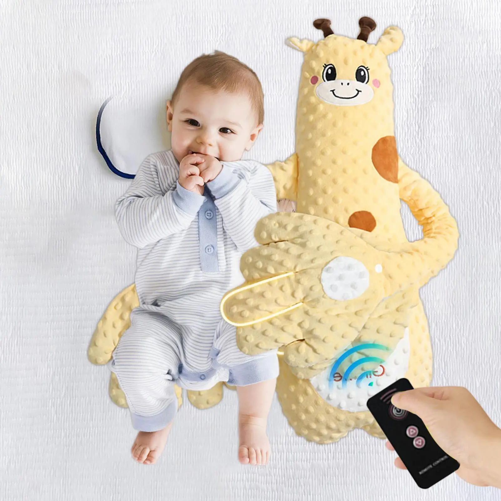 Baby Patter For Sleep 68cm Baby Startle Prevention Sleep Aid Companion Automatic Palm Patting Sleeping Pillow Soothing Toys