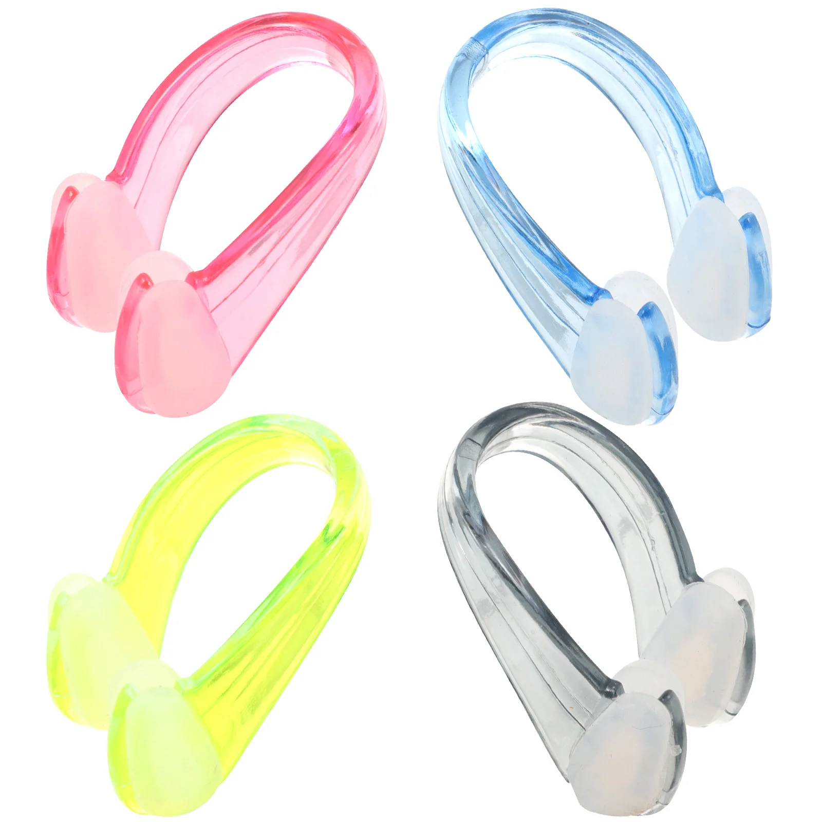 

4 Pcs Accessories Aldult Swimming Nose Clip Child Earplugs for Bad Smells Silicone