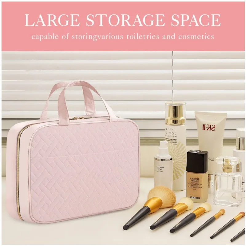 New Waterproof Large Hanging Travel Toilet Bag Portable Cosmetic Bag Makeup Brush Set Storage Bag
