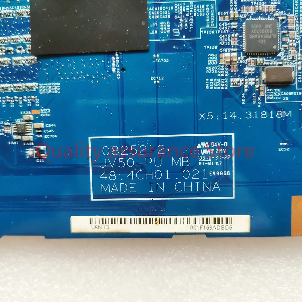 08252-2 For ACER Aspire 5236 Series 5536G-642G32MN 5536G NOTEBOOK 48.4CH01.021 Motherboard MS2265 DDR2  JV50-PU 100% tested