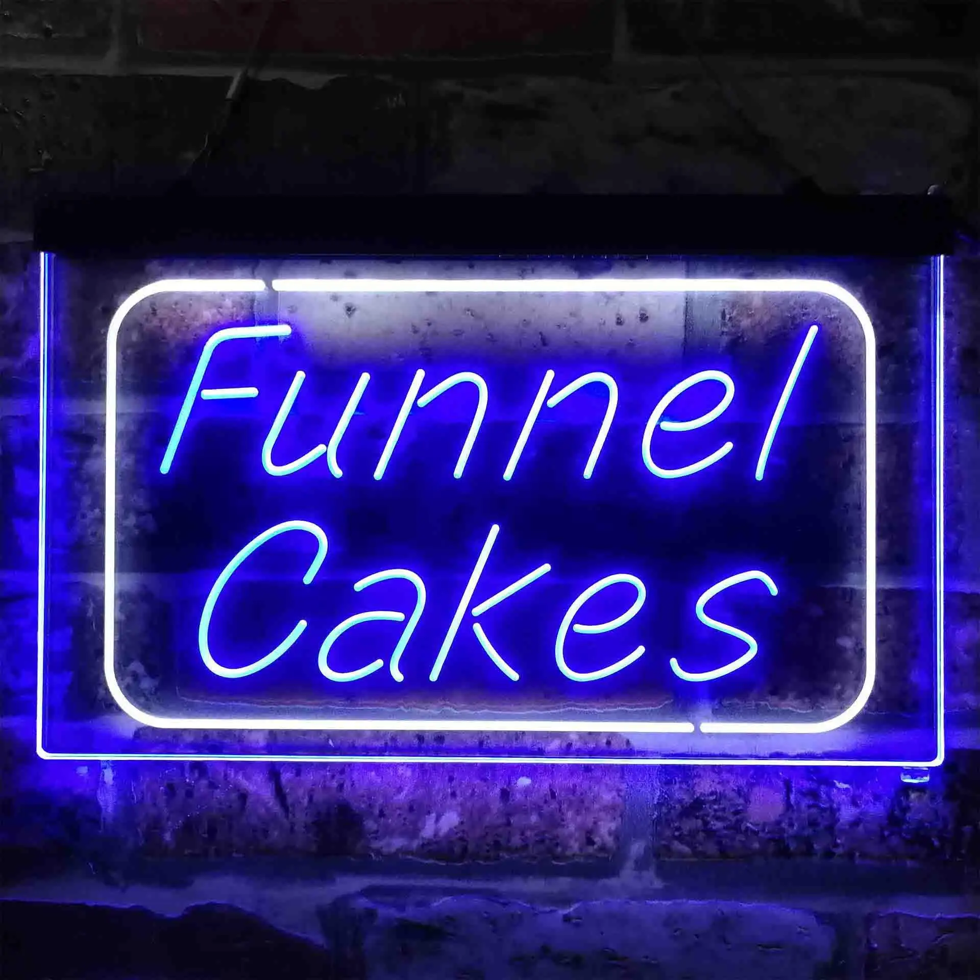Funnel Cake Dual Color Led Neon Sign st6-i3832