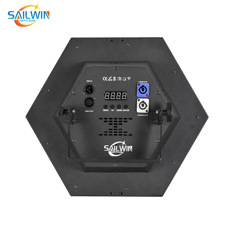 Sailwin Led hexagon retro light large background effect strobe light flash for led retro hexagonal concert stage and retro stage