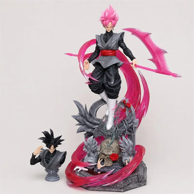Figura de acción de Goku Super Saiyan 3 Ultra Instinct Dark de la serie Cloud Rising de Dragon Ball Super GK, modelo para exhibición.