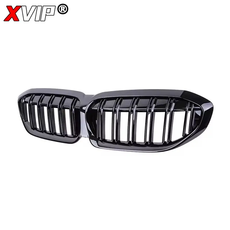 XVIP Front Bumper Kidney Grill Diamonds Style Grille For BMW 3-Series G20 G21 2019-2022 318i 320i 320d 330i 340i 340d M Sport view 5