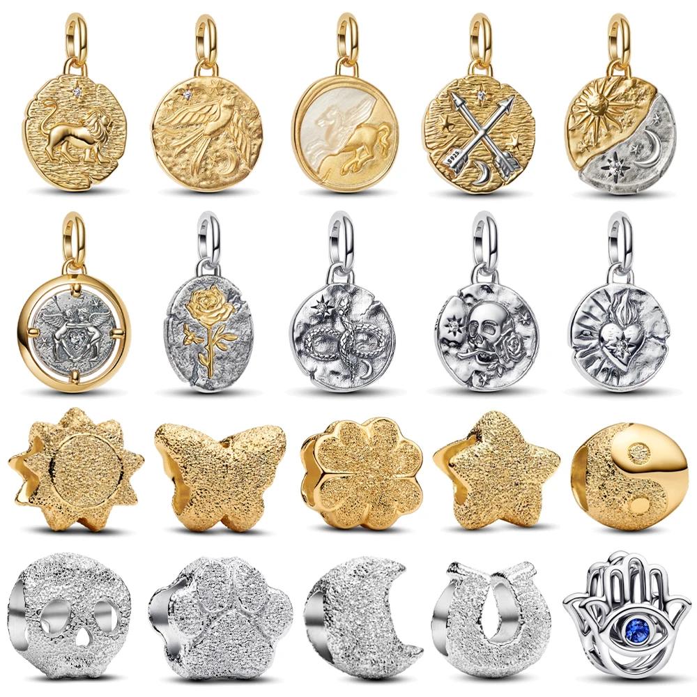 خرز صغير وميدالية سلسلة سحرية بيغاسوس روز كيوبيدز قلادة صالح الأصلي عموم أساور القلائد للنساء هدايا مجوهرات ذاتية الصنع #1