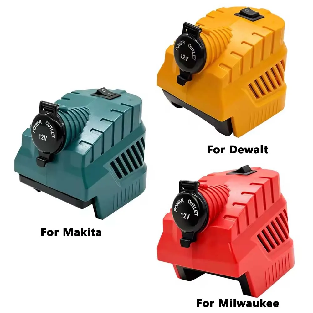 18V to 12V Step Down Buck Converter 240W 20A Cigarette Lighter Adapter USB Type-C Output for Makita/Milwaukee/Dewalt 18V Battery