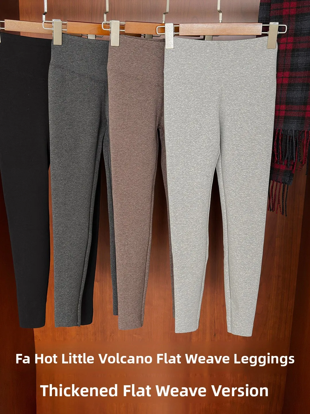 Spodnie do jogi z bawełny Thiened, damskie, z wysokim stanem, modelujące brzuch, podnoszące pośladki, z podszewką z polaru, spodnie ze skóry jelonka, jesień-zima...