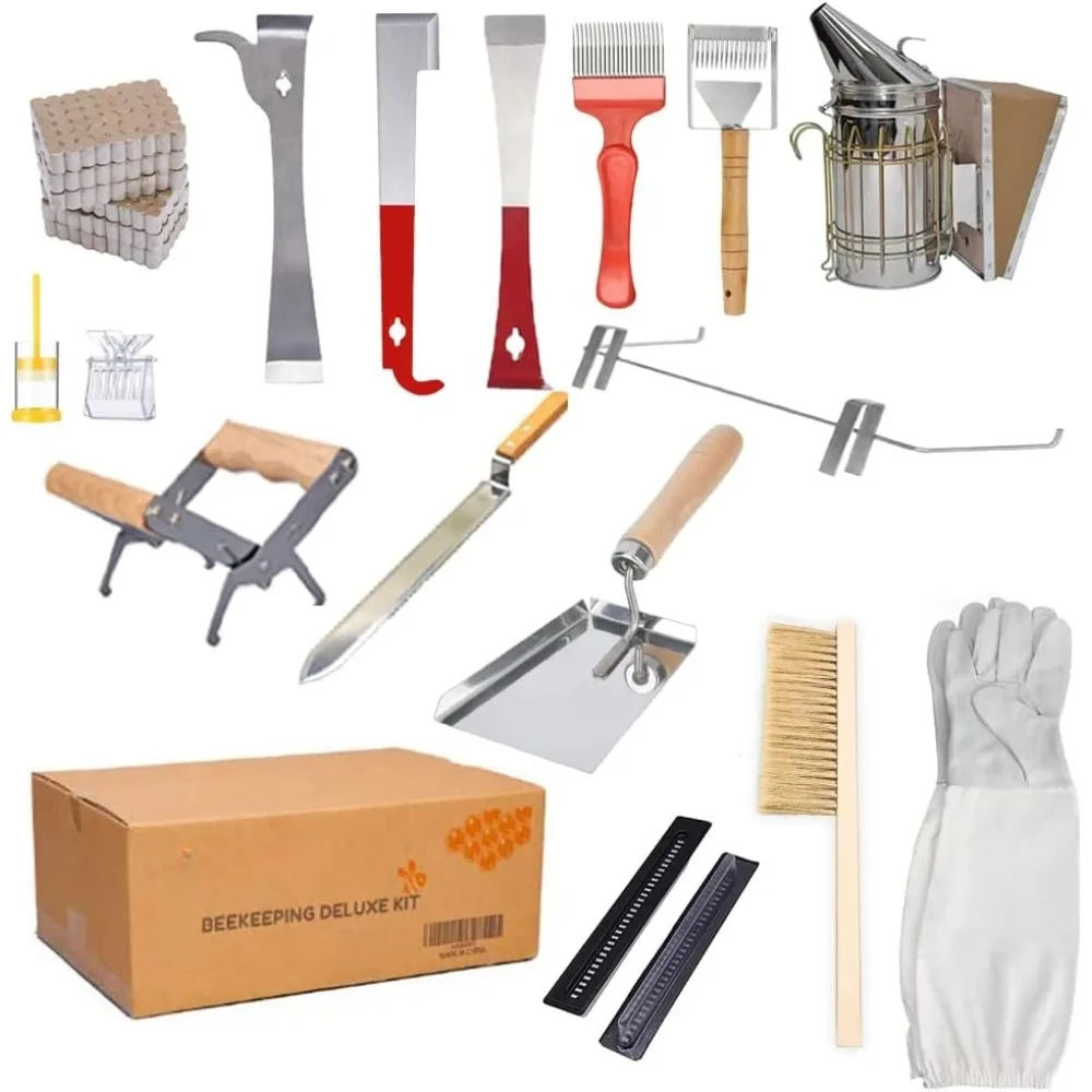 

Hot Sale.Beekeeping Tools, Beekeeping Supplies 22 Pcs Beekeeping Tools Kit, Bee Keeping Starter Kit Bee Hive Tools Free Delivery