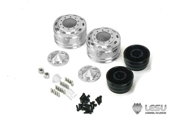 LESU Modell-Vorderradnabe für 1/14 Tamiya American Simulation Truck Modellspielzeug CNC Metall W-2059 LKW DIY Zubehör Spielzeug – Detail 10