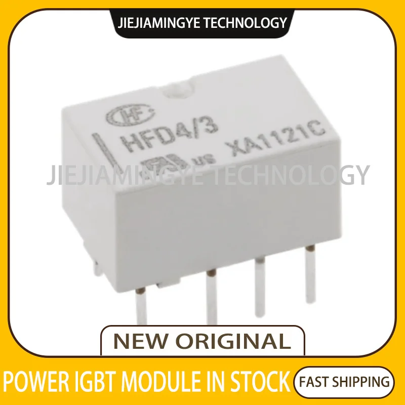 Brand new original HFD4-3-SR HFD4/3 3V direct insertion 8-pin 2A two sets of conversion signal relays DIP SMD