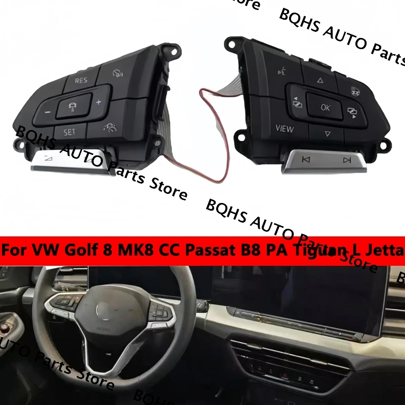 

Многофункциональная кнопка нагрева на руле для VW Golf 8 MK8 CC Passat B8 PA Tiguan L Jetta
