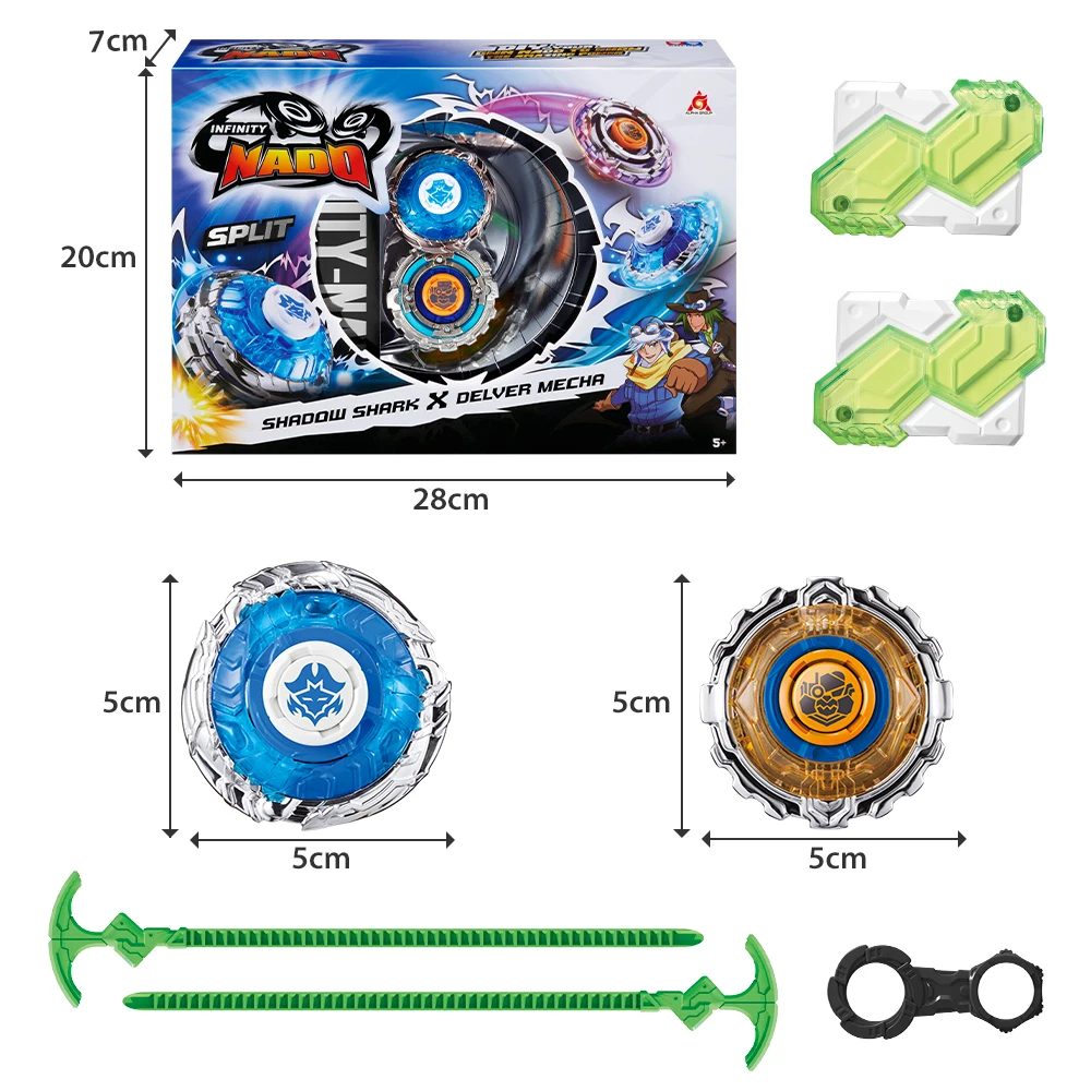 Infinity Nado 3 Original Split Series Metal Gyro Battle Set Combinable or Splitable 2 Modes Spinning Top Anime Kids Toys Gift